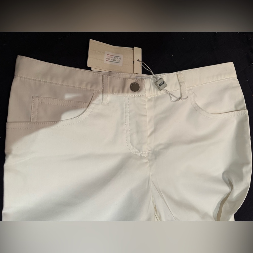 ❤️ NWT ARMANI COLLEZIONI Women’s White Straight-Leg Pants. Size:6 - Picture 5 of 16